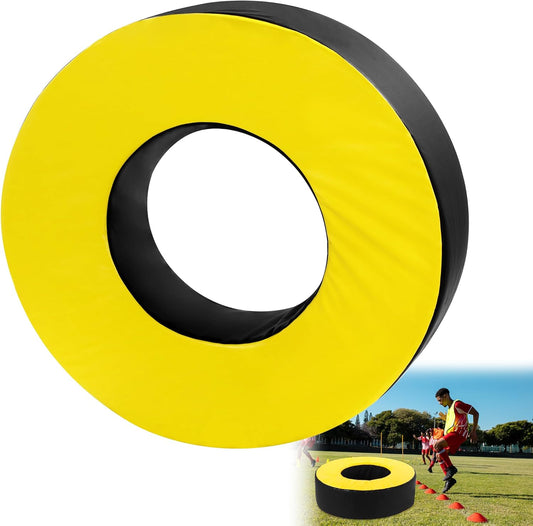 Football Tackle Wheel, Football Tackle Ring for Youth,Football Training Equipment Football Tackle Dummies High Elastic Foam and Waterproof PU Leather for Football Practice