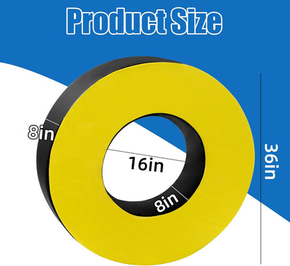 Football Tackle Wheel, Football Tackle Ring for Youth,Football Training Equipment Football Tackle Dummies High Elastic Foam and Waterproof PU Leather for Football Practice