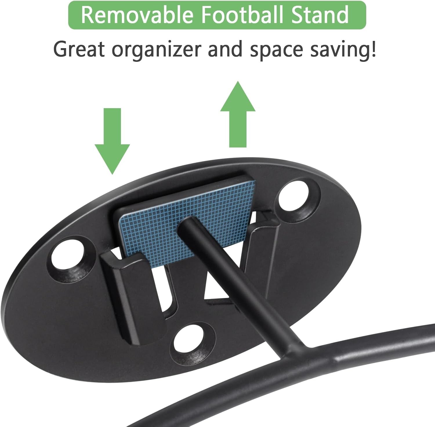 2 Packs Football Room Décor, Wall Mount Football Holder Football Display Stand, Football Room Decor for Boys Man Cave (Super Strong)
