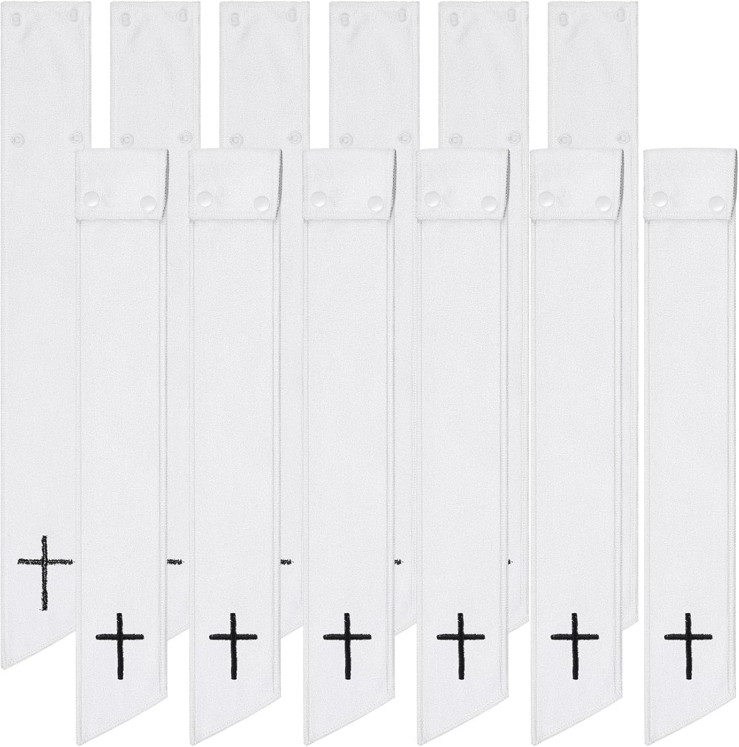 12 Pcs Football Towel Thin Sports Towel with Buttons Football Accessories Drip Streamer for Sports(White,Cross)