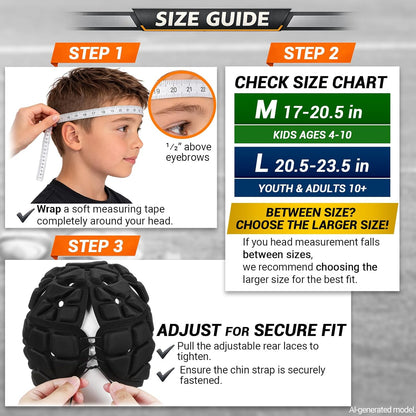 Flag Football Helmet Youth Soft Shell Football Helmet for 7V7 Football, Soft Shell Helmet for Flag Football Kids Adults, Rugby Headgear Scrum Cap Protective Headgear
