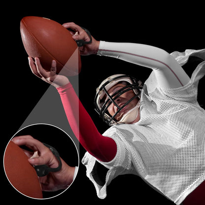 4 Pieces Football Catching Trainer Assistant Football Accessories Receiving Training Aid Practice Training Equipment Catching Hand Strap for Youth Boys Kids Beginner Fingertip