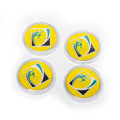 1 Side Pick Football Training Referee Side Toss Football Match Hard Metal Side Coins Football AIDS
