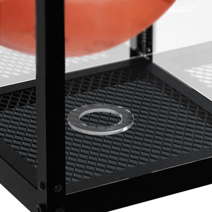Acrylic Basketball Display Case, Clear Display Box Showcase Holder with Metal Mesh Base for Autograph Football, Socerball, Volleyball Memorabilia Collectibles - MK633A