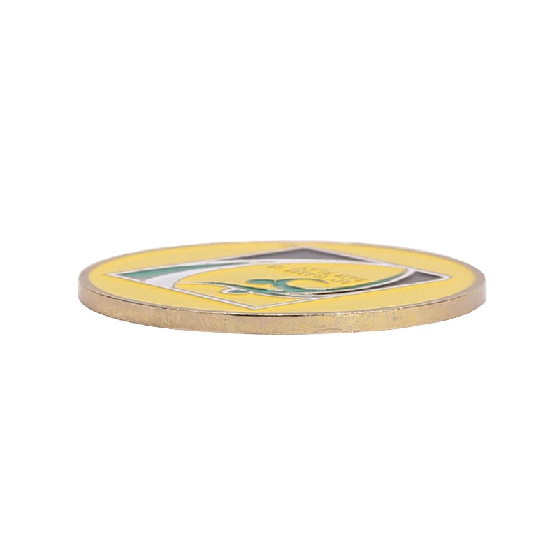1 Side Pick Football Training Referee Side Toss Football Match Hard Metal Side Coins Football AIDS