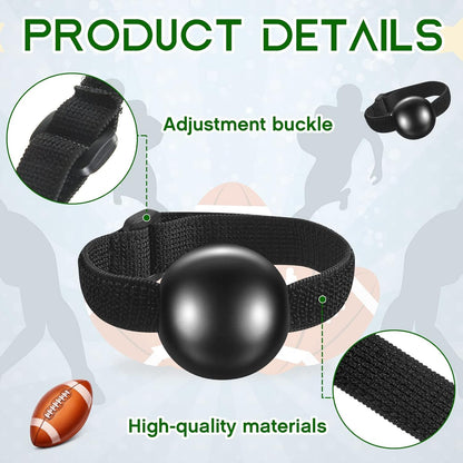 4 Pieces Football Catching Trainer Assistant Football Accessories Receiving Training Aid Practice Training Equipment Catching Hand Strap for Youth Boys Kids Beginner Fingertip